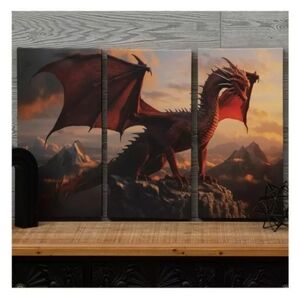3-Pack Dragon Canvas Set